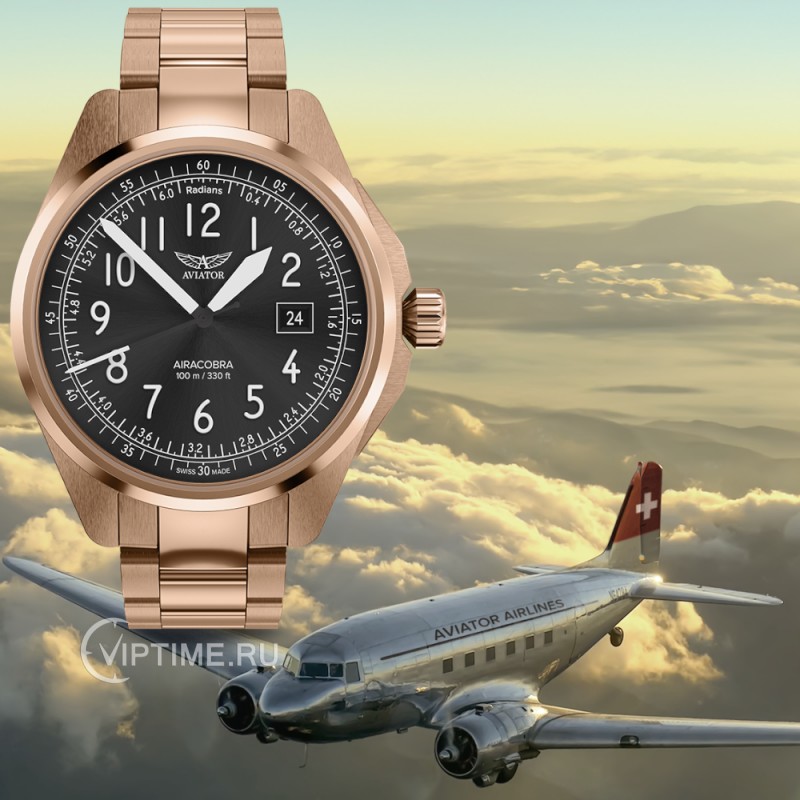 Часы Часы Aviator AIRACOBRA 43 TYPE A V.1.38.2.322.5 в Челябинске в Челябинске