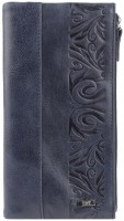 Кошелек Esse ДЖЕНИФЕР INDIGO кожа друид синий тиснение 71427 в Челябинске в Челябинске
