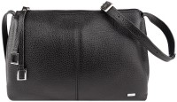 Сумка Esse МАРИАННА DARK кожа флотер черный 71157 в Челябинске в Челябинске