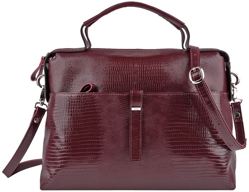 Сумка Esse ДОРОТИ CHERRY кожа варан бордо 60249 в Челябинске в Челябинске